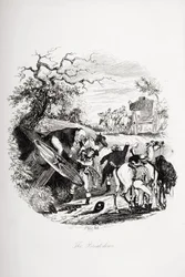 De pech, illustratie uit 